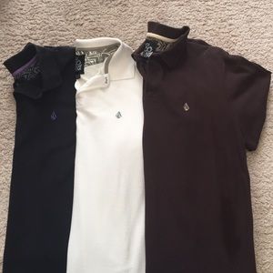Lot of 3 Volcom Polo Shirts XL - Can Separate